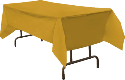 Gold 54 x 108 Plastic Tablecover