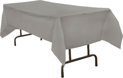 Silver 54 x 108 Plastic Tablecover