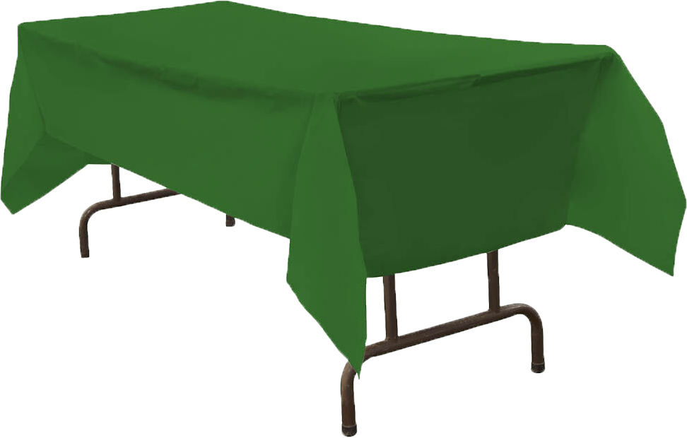 Green 54 x 108 Plastic Tablecover