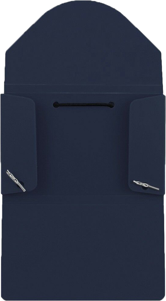 Navy Blue Solid Plastic Business Card Case - 20 Card Capacity