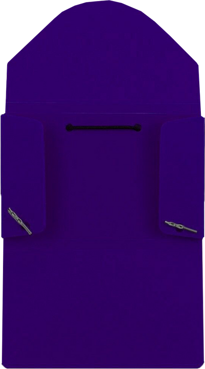 Purple Solid Plastic Business Card Case - 20 Card Capacity
