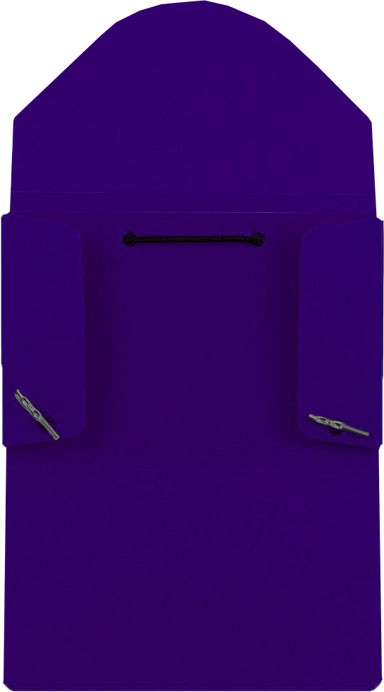 Purple Solid Plastic Business Card Case - 20 Card Capacity