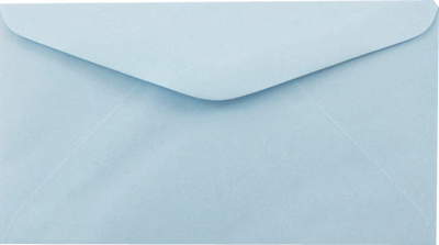 Pastel Blue 24lb #6 3/4 Regular Envelopes (3 5/8 x 6 1/2)
