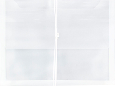 Clear Letter (9 3/4 x 13) Booklet with 2 5/8" Expansion Plastic Envelopes with Elastic Plastic