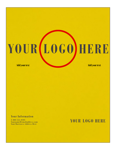 Yellow 130lb 8 1/2 x 11 Cardstock