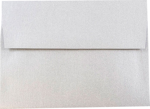 Silver Metallic 32lb A6 Invitation Envelopes (4 3/4 x 6 1/2)