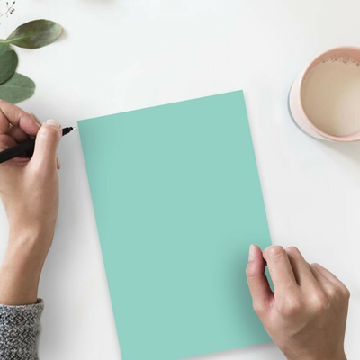 Turquoise Blue 130lb 8 1/2 x 11 Cardstock