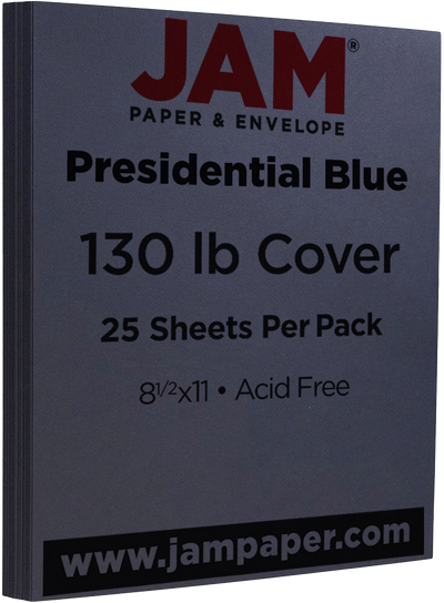 Navy Blue 130lb 8 1/2 x 11 Cardstock