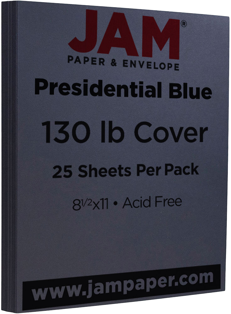 Navy Blue 130lb 8 1/2 x 11 Cardstock