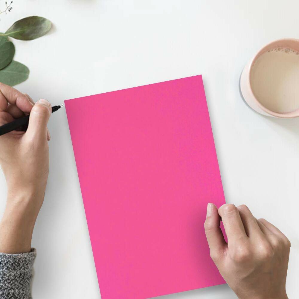 Fuchsia Pink Magenta 130lb 8 1/2 x 11 Cardstock