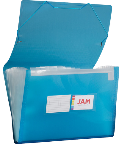 Blue Legal Size 13 Pocket Expanding Files (10 x 15)