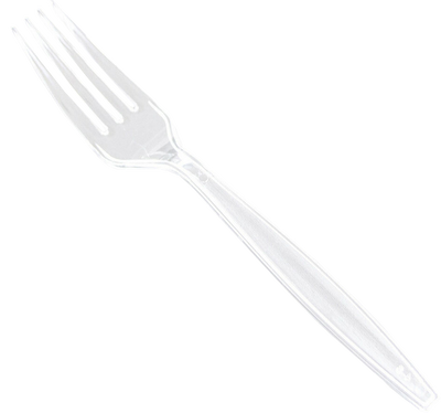 Clear Plastic Forks - 100 Pack