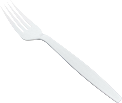 White Plastic Forks - 100 Pack