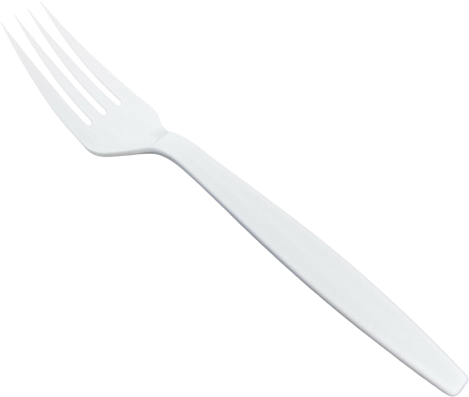 White Plastic Forks - 100 Pack