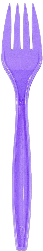 Purple Plastic Forks - 100 Pack