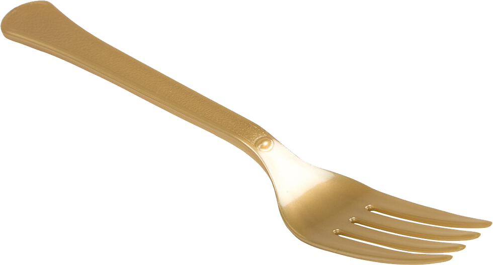Gold Plastic Forks - 50 Pack