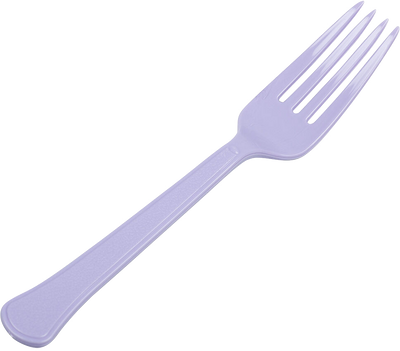 Light Purple Lilac Plastic Forks - 50 Pack