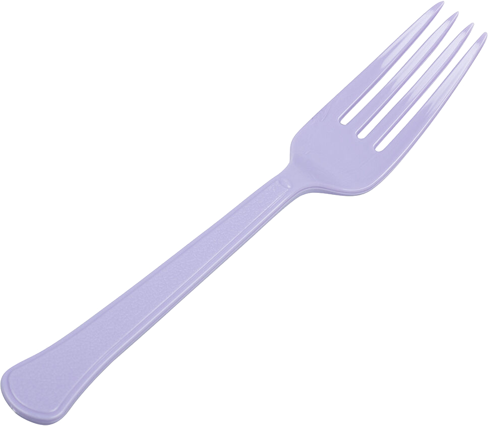 Light Purple Lilac Plastic Forks - 50 Pack