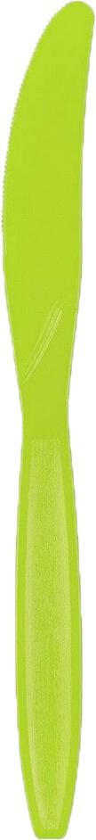 Lime Green Plastic Knives - 100 Pack
