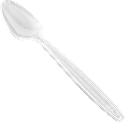 Clear Plastic Spoons - 100 Pack