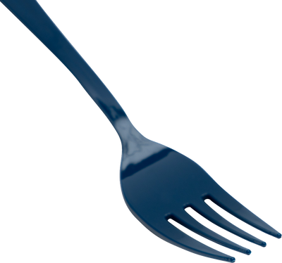 Navy Blue Plastic Forks - 100 Pack