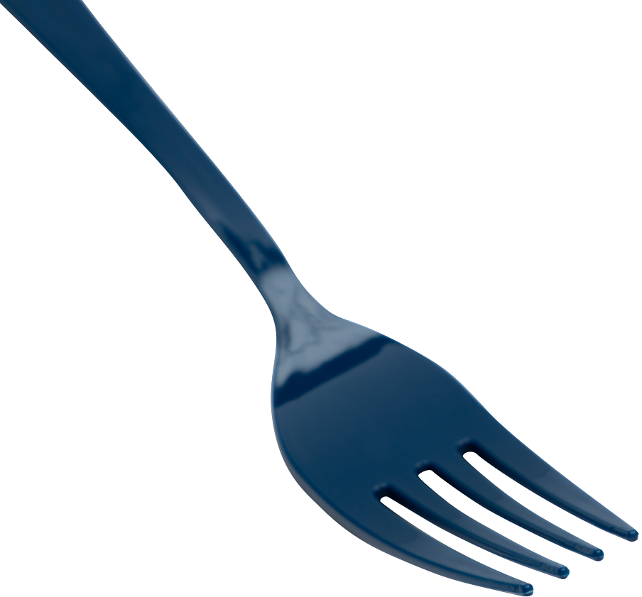 Navy Blue Plastic Forks - 50 Pack