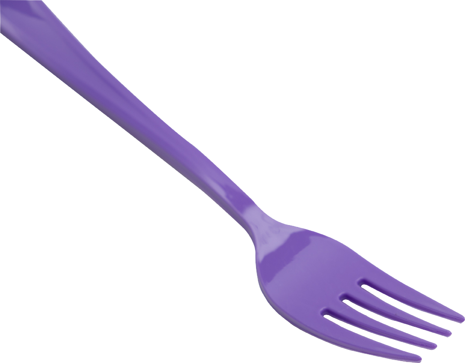 Purple Plastic Forks - 50 Pack