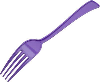 Purple Plastic Forks - 50 Pack