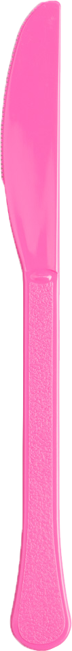 Fuschia Pink Plastic Knives - 50 Pack