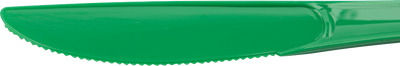 Green Plastic Knives - 50 Pack