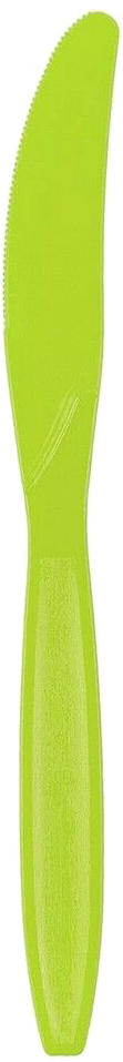 Lime Green Plastic Knives - 50 Pack