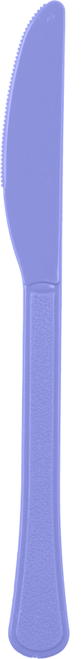 Light Purple Lilac Plastic Knives - 50 Pack