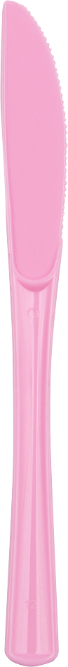 Baby Pink Plastic Knives - 50 Pack