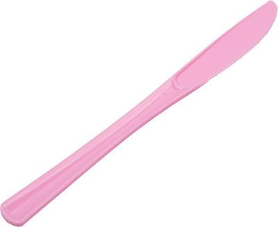 Baby Pink Plastic Knives - 50 Pack