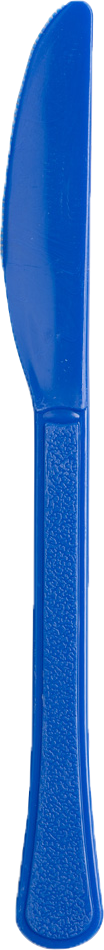 Royal Blue Plastic Knives - 50 Pack