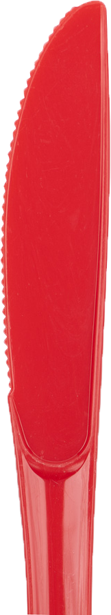 Red Plastic Knives - 50 Pack