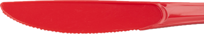 Red Plastic Knives - 50 Pack
