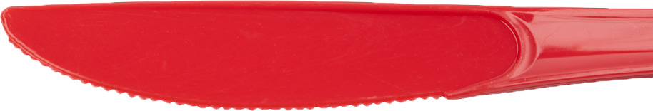 Red Plastic Knives - 50 Pack