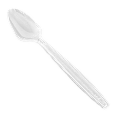 Clear Plastic Spoons - 50 Pack
