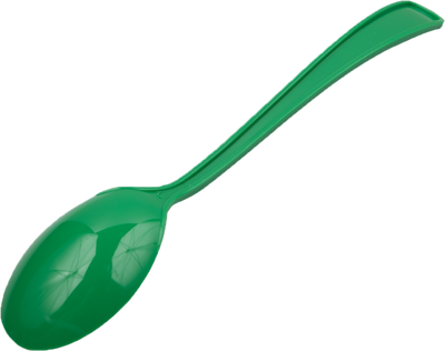 Green Plastic Spoons - 50 Pack