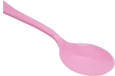 Baby Pink Plastic Spoons - 50 Pack