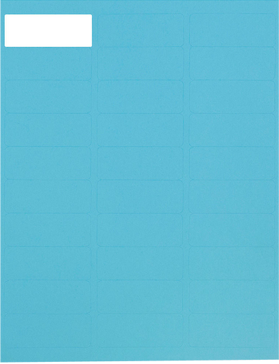 Blue 1 x 2 5/8 Address and 1 x 1 2/3 Circle Labels Set