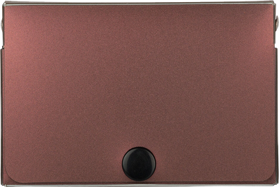 Copper Plastic Business Card Case with Snap Closure - 20 Card Capacity