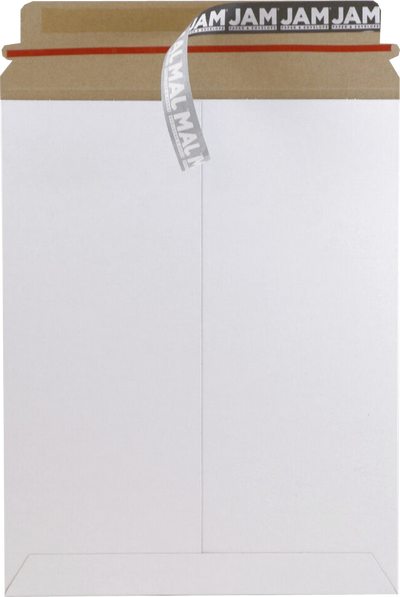 White 130lb 9 x 11 1/2 Photo Mailer Envelopes with Peel & Seal