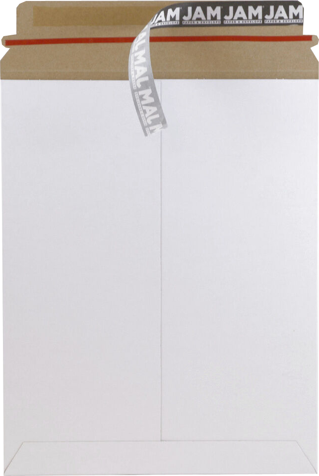 White 130lb 9 x 11 1/2 Photo Mailer Envelopes with Peel & Seal