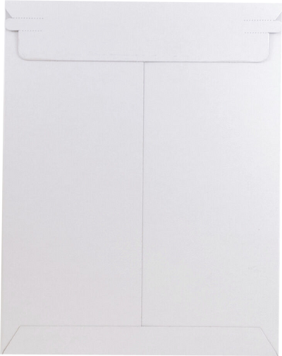 White 130lb 9 x 11 1/2 Photo Mailer Envelopes with Peel & Seal