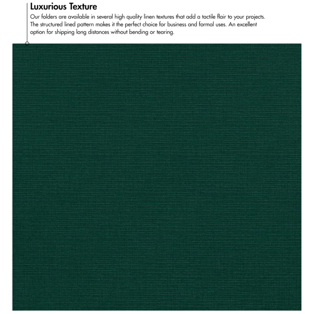 Dark Green Linen 9 x 12 Folders