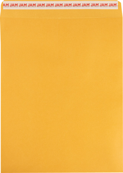 Brown Kraft 28lb 11 1/2 x 14 1/2 Open End Envelopes with Peel & Seal