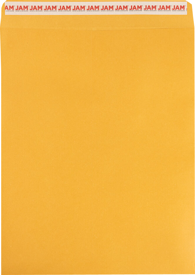 Brown Kraft 28lb 11 1/2 x 14 1/2 Open End Envelopes with Peel & Seal