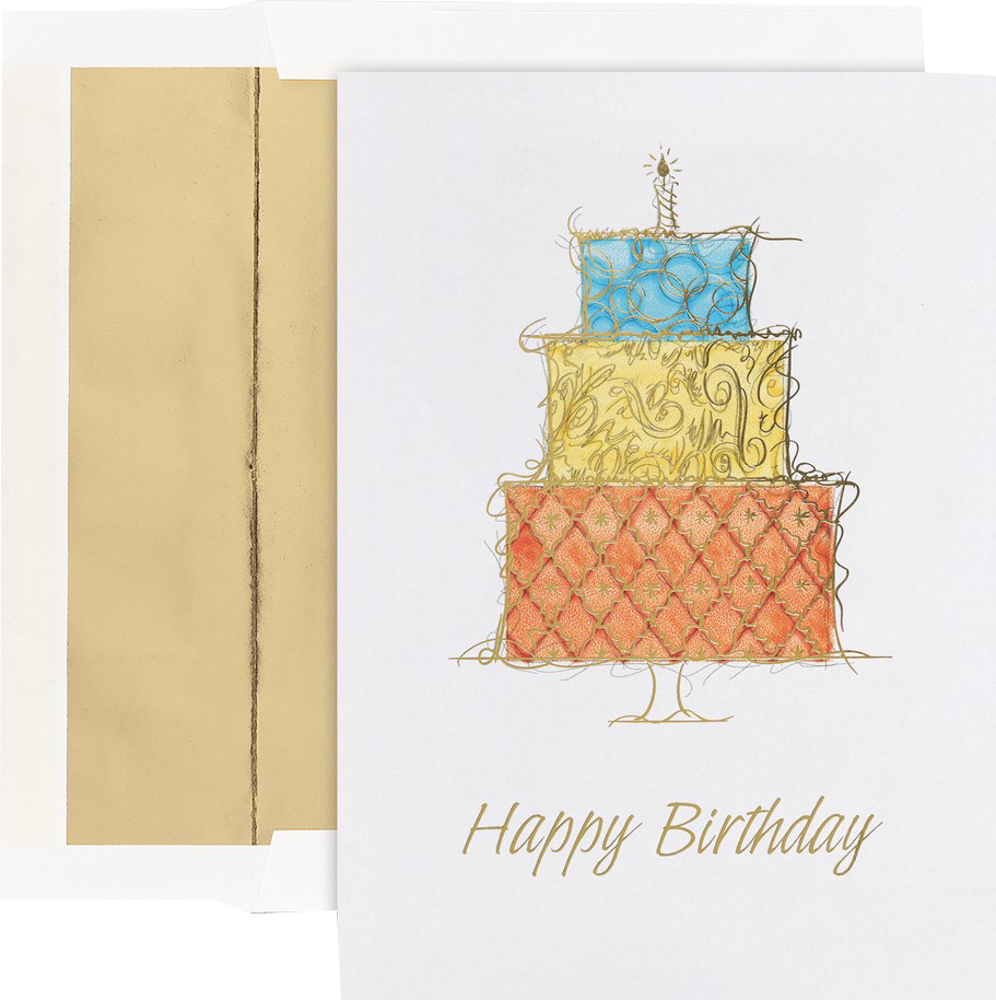 Birthday Cake Cards - 25 Pack